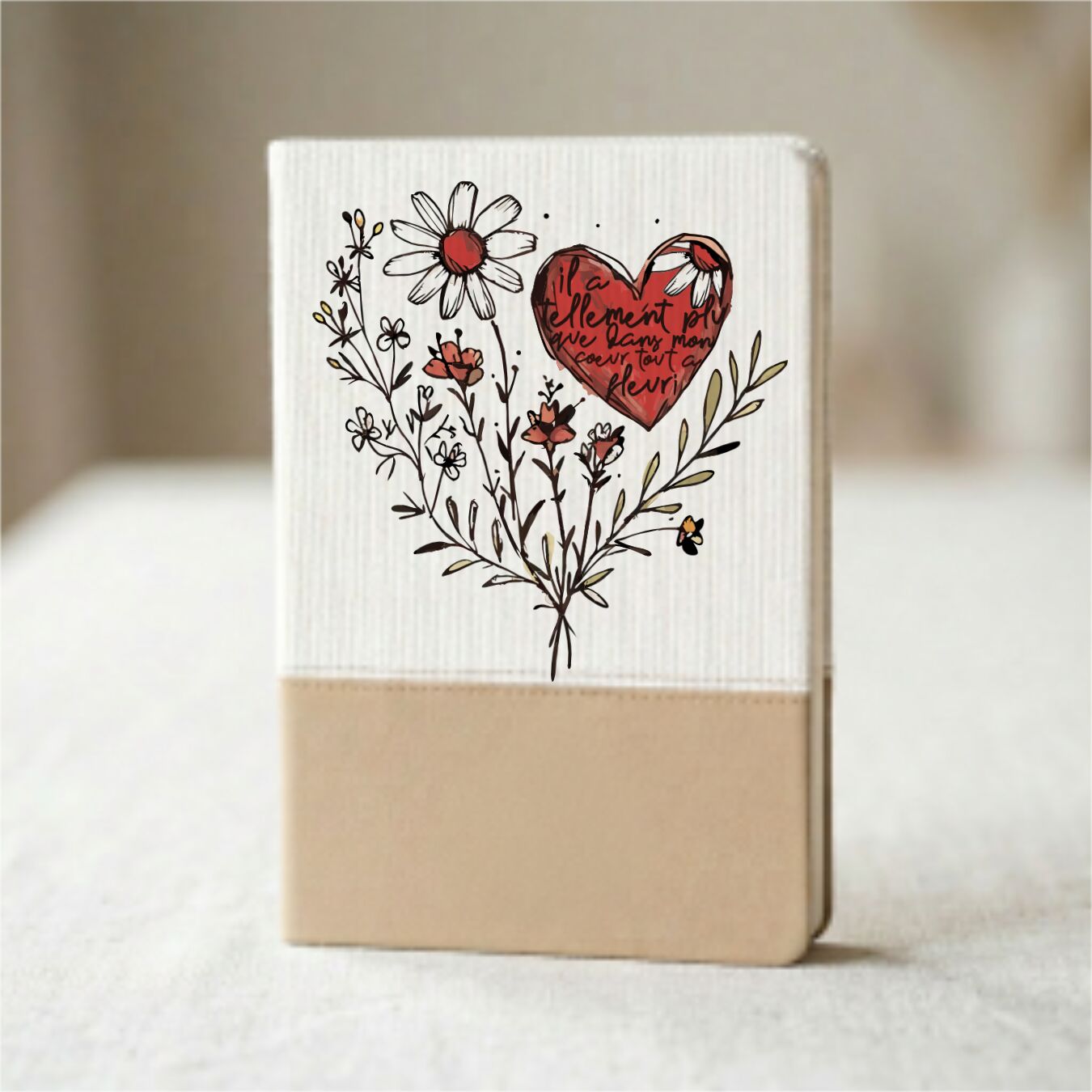 Il a tellement plu que dans mon coeur tout a fleuri - Grand carnet