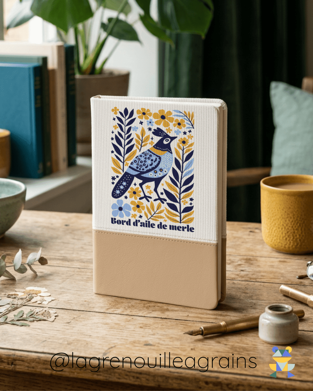 Bord d’aile de Merle - Grand carnet – Image 3